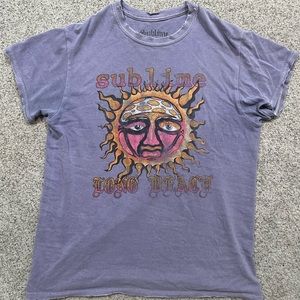 URBAN OUTFITTERS SUBLIME T-SHIRT PURPLE - WOMENS
